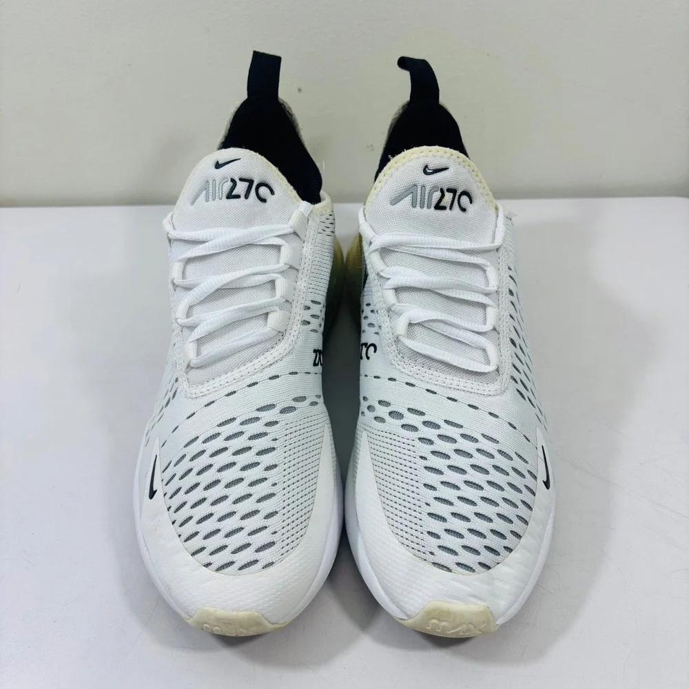 Nike Youth Air Max 270 White Black Running Shoes Sneakers Size‎ 6.5Y 943345-100